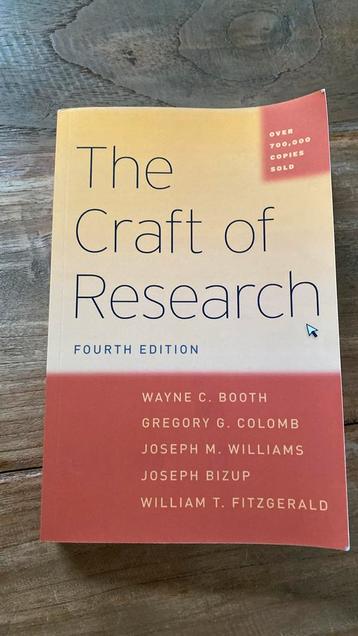 The Craft of Research, fourth edition, Wayne C Booth beschikbaar voor biedingen