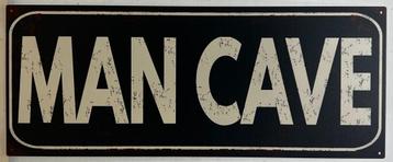 Man Cave zwart reclamebord van metaal wandbord deco  beschikbaar voor biedingen