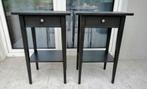 IKEA Hemnes Nachtkastjes - Zwart, Ophalen, Gebruikt, Minder dan 45 cm, 55 tot 70 cm