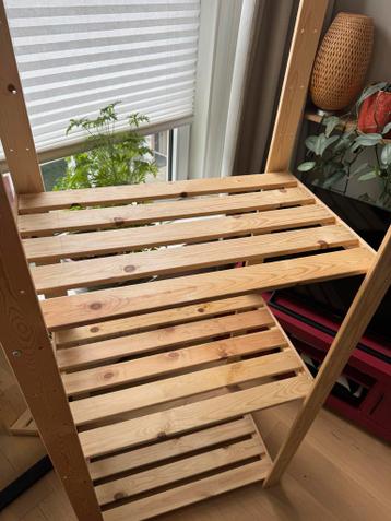 IKEA Ivar Stellingkast + 2 houten Kratten - afbeelding 5