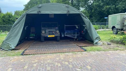 Boogtent doek frame opslag garage shelter veestal carport kl, Verzamelen, Militaria | Algemeen, Landmacht, Nederland, Ophalen