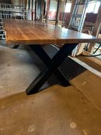 Boomstamtafel Acaciahout 240cm, Ophalen, Gebruikt, 100 tot 150 cm, 200 cm of meer
