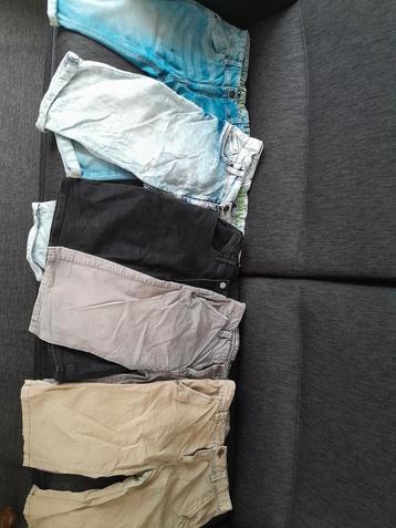 5 shorts, 3 jeansstof, 2x katoen 164-170 beschikbaar voor biedingen