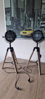 2 tafel lampen dimbaar, Huis en Inrichting, Lampen | Vloerlampen, Ophalen, Gebruikt, Minder dan 100 cm, Metaal