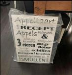 Appeltaart recept op bord, Ophalen, Zo goed als nieuw