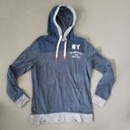Hilfiger Denim Hoodie - Blauw Gestreept - Maat M, Maat 52/54 (L), Blauw, Hilfiger, Ophalen of Verzenden