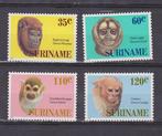 Suriname 1987 postfris dieren apen, Verzenden, Postfris, Zuid-Amerika