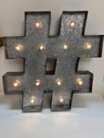 Metalen # Lamp, Ophalen of Verzenden, Zo goed als nieuw, Metaal, Minder dan 50 cm