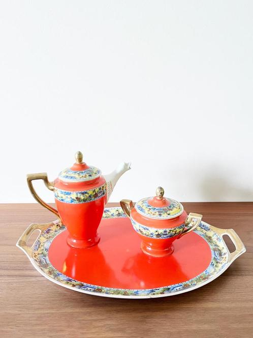 Slaggenwald H en C theeservies chinoiserie, Antiek en Kunst, Antiek | Servies los, Ophalen of Verzenden