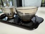 Roomstel A.D. Copier - Glas en Dienblad Setje, Antiek en Kunst, Antiek | Glas en Kristal, Ophalen of Verzenden