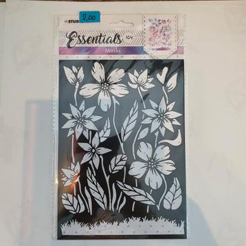 Essentials Masks 104 - Bloemen stencil beschikbaar voor biedingen