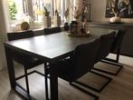 Eetkamerstoelen, Huis en Inrichting, Tafels | Eettafels, Ophalen, Zo goed als nieuw, Rechthoekig, 50 tot 100 cm