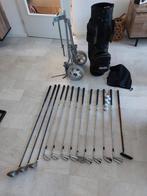 Golfset kompleet Tommy Armour rechts heren met kar en tas, Ophalen, Zo goed als nieuw, Set, Overige merken