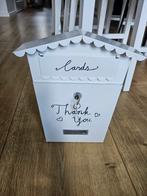 Brievenbus voor trouwkaarten cadeau bruiloft, Ophalen of Verzenden, Zo goed als nieuw, IJzer, Wandbrievenbus