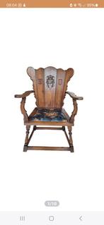 Armchair - Eik, Textiel - Midden 20e eeuw, Antiek en Kunst, Antiek | Meubels | Stoelen en Banken, Ophalen