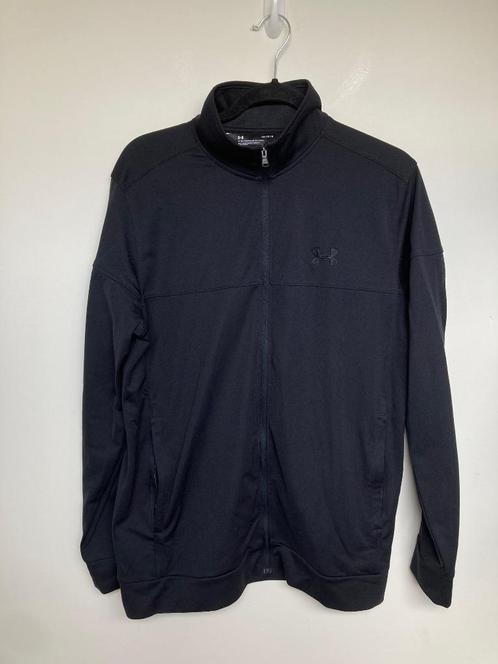 Under Armour full zip jacket vest maat L zwart, Kleding | Heren, Sportkleding, Zo goed als nieuw, Algemeen, Maat 52/54 (L), Zwart
