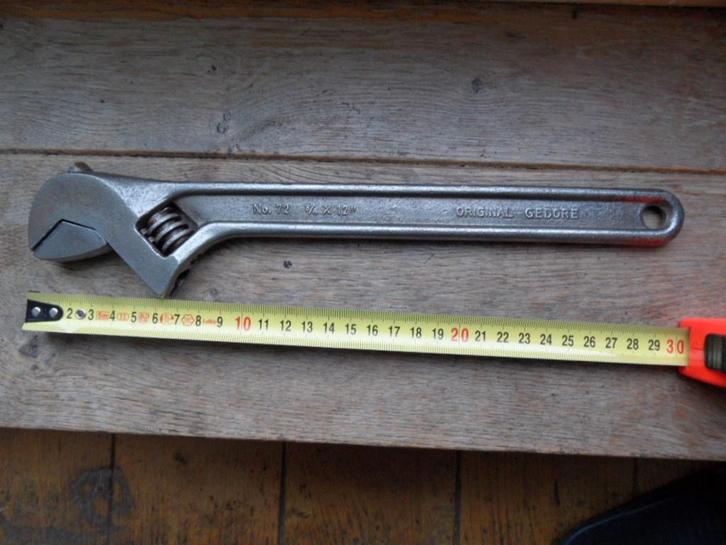 Gedore No 72 verstelbare moersleutel bahco bekwijdte 39 mm, Doe-het-zelf en Verbouw, Gereedschap | Handgereedschap, Gebruikt, Ophalen of Verzenden