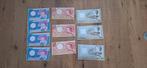 Schoolgeld 1  5  10 25 cent 1 10 25 100 gulden op vilt., Ophalen of Verzenden, 100 gulden