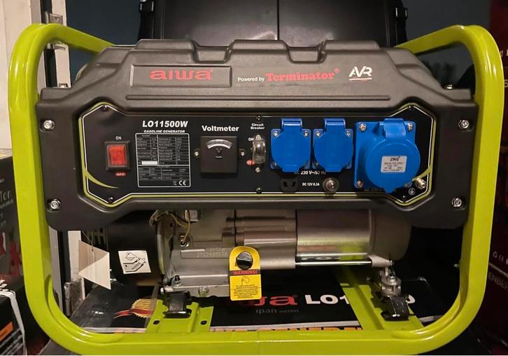 Nieuwe AIWA L01150W aggregaat, max 3500/4000 watt Silent, Doe-het-zelf en Verbouw, Aggregaten, Nieuw, Benzine, Minder dan 5 kVA