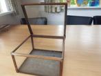 Antieke glazen toonbank vitrine / snoepdoos, Ophalen of Verzenden