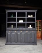 Grote zwarte boekenkast | Bibliotheekkast | vakkenkast #2154, Niet ingevuld, 200 cm of meer, Teakhout, Niet ingevuld