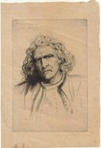 Hubert von Herkomer droge naald "Portret", 1892, gesigneerd, Antiek en Kunst, Kunst | Etsen en Gravures, Ophalen