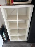 IKEA KALLAX Boekenkast - Wit - 8 Vakken, Huis en Inrichting, Kasten | Boekenkasten, Ophalen, Met plank(en), Kunststof, Gebruikt