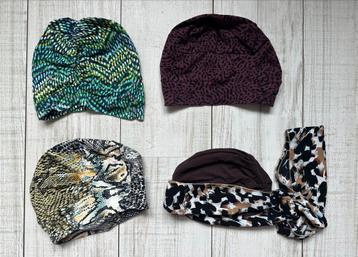 4 chemo mutsjes dierenprint panter luipaard tricot beschikbaar voor biedingen