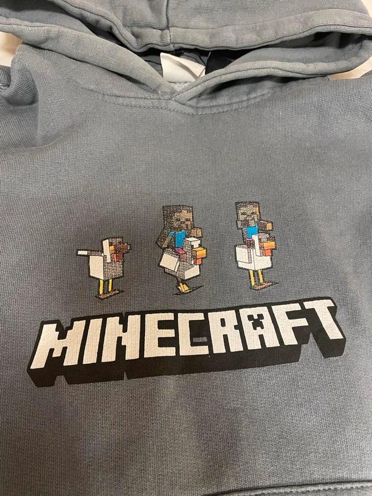 Zara Minecraft  grijsblauw joggingpak maat 134, Kinderen en Baby's, Kinderkleding | Overige, Zo goed als nieuw, Jongen, Ophalen of Verzenden