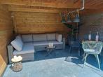 Industriële lamp met hangbeugel, Huis en Inrichting, Lampen | Hanglampen, Ophalen, Gebruikt, Minder dan 50 cm