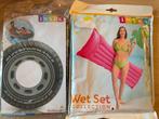 4x Intex opblaasband auto en 1x Intex luchtmatras roze, Ophalen, Nieuw