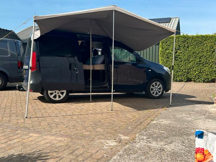 Dacia Dokker Camper met Luifel - Schade achterkant, Caravans en Kamperen, Campers, Particulier, Half-integraal, Overige merken