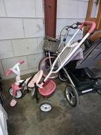 smoby roze driewieler met duwstang, Ophalen, Gebruikt, Smoby, Duwstang