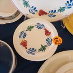 Boerenbont gebaksbordjes.                           per stuk, Antiek en Kunst, Ophalen of Verzenden