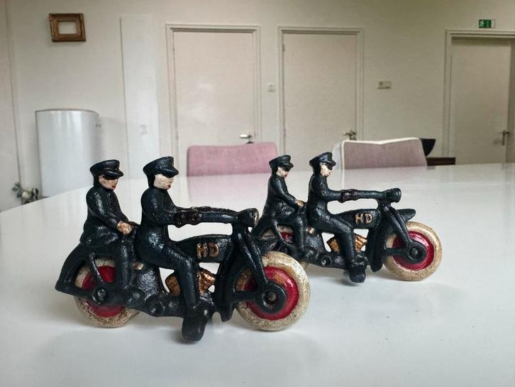 Vintage Harley Davidson Motoragenten Beeldjes, Antiek en Kunst, Antiek | Overige Antiek, Ophalen of Verzenden