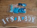 Babyshower jongen (slinger+ballonnen) Nieuw!, Ophalen of Verzenden, Nieuw