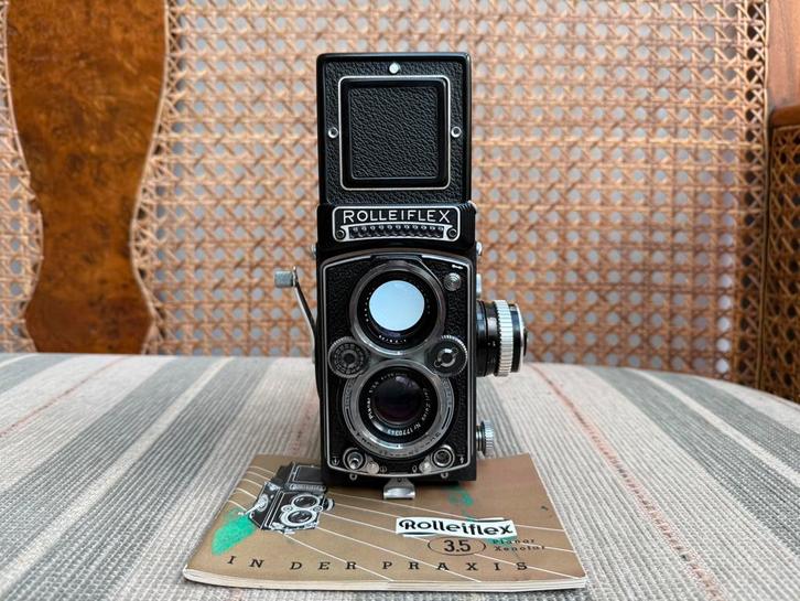 Prachtige Rolleiflex 3.5E TLR 6x6 120 Film Camera Rollei 3.5, Audio, Tv en Foto, Fotocamera's Analoog, Zo goed als nieuw, Ophalen of Verzenden