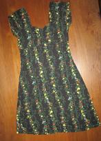 King Louie jurk M zwart met fruitprint, Kleding | Dames, Ophalen of Verzenden, Zo goed als nieuw, Maat 38/40 (M), Zwart