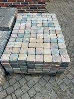 Trommelsteentjes bont, Tuin en Terras, Tegels en Klinkers, Ophalen, Gebruikt, Klinkers, 10 m² of meer