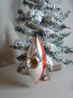 Oude grote pegel kerstbal met 2 deuken, Ophalen of Verzenden, Gebruikt