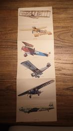 Vliegtuig poster Fokker, Ophalen of Verzenden, Zo goed als nieuw, Kaart, Foto of Prent