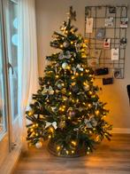 Kunstkerstboom lampjes warm wit D 130 H 185 cm, Diversen, Kerst, Ophalen of Verzenden, Zo goed als nieuw