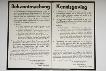Affiche Kennisgeving Christiansen | Heruitgave 1994 beschikbaar voor biedingen