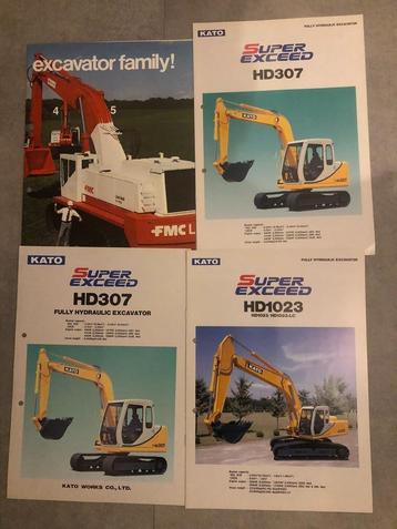 3x Kato, 1x FMC Link-Belt folder beschikbaar voor biedingen