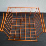 Vintage Oranje Draadmand, Overige materialen, Gebruikt, Mand, Vierkant