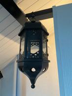 Mooie bruin metalen/glazen hangkandelaar (H=52 cm), Huis en Inrichting, Woonaccessoires | Kandelaars en Kaarsen, Ophalen, Zo goed als nieuw