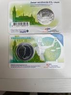 2013 5 Euro munt Het Vredespaleis Vijfje in coincard verzilv, Setje, Euro's, Ophalen of Verzenden, Koningin Beatrix