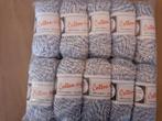 Te koop: 10 bollen cotton light. Kleur blauw - wit gemeleerd, Verzenden, Nieuw, Breien of Haken, Wol of Garen