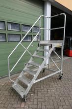 Aluminium Bordestrap bordes trap trappen, Doe-het-zelf en Verbouw, Ladders en Trappen, Gebruikt, Trap, Minder dan 2 meter, Ophalen