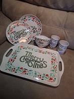 Kerstservies - Merry Christmas Design, Huis en Inrichting, Keuken | Servies, Overige materialen, Ophalen of Verzenden, Zo goed als nieuw